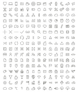 200個(gè)問(wèn)題圖標(biāo)集