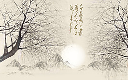 抽象樹木裝飾畫