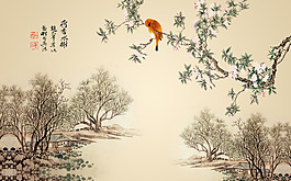 中式元素裝飾背景墻