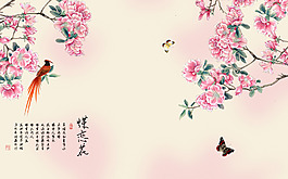 花卉裝飾背景墻