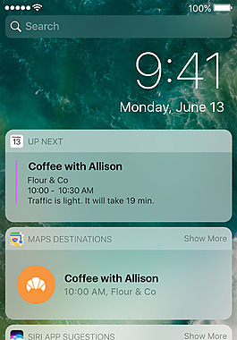 iOS10鎖屏界面移動手機APP界面UI