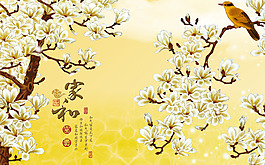 花卉背景裝飾畫