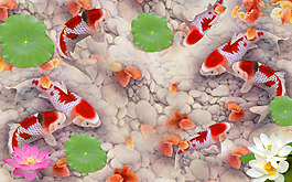 金魚(yú)素材裝飾畫(huà)