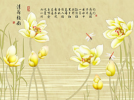 花卉裝飾背景墻