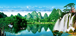 風(fēng)景裝飾背景墻