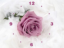 花朵時(shí)鐘裝飾畫