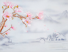 花卉裝飾背景墻