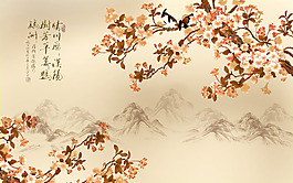 花卉背景墻
