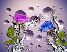 水元素裝飾畫