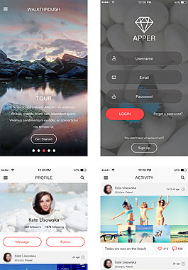 Apper UI移動手機APP界面UI