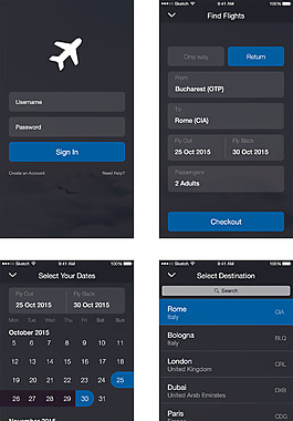 旅游App UI移動手機APP界面UI