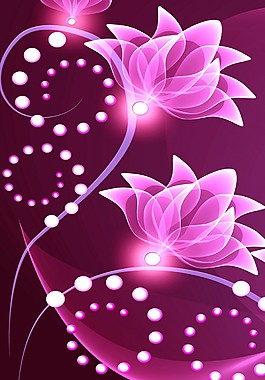 花朵效果圖裝飾畫(huà)