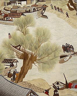 水鄉(xiāng)生活裝飾畫(huà)
