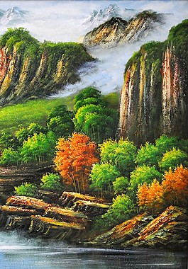 山水風(fēng)景裝飾畫(huà)