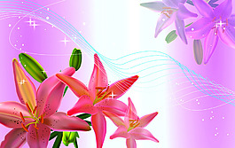 花卉裝飾元素背景墻