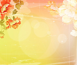 花卉光照背景墻
