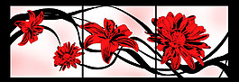 家居三聯(lián)畫裝飾素材
