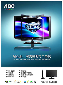 aoc廣角顯示器海報
