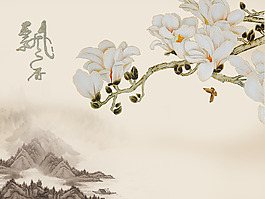 花卉裝飾背景墻