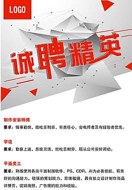 招聘海報(bào)