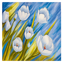 油畫(huà)花朵裝飾畫(huà)