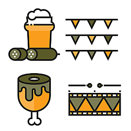 派對icon圖標(biāo)設(shè)計
