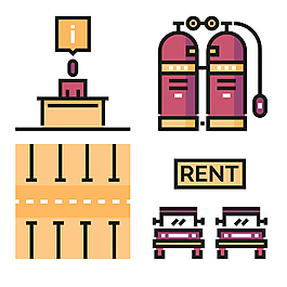 酒店標識icon圖標