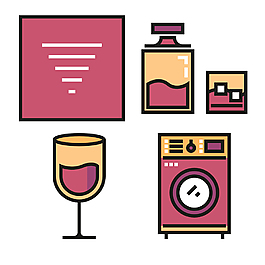 酒店用具icon圖標