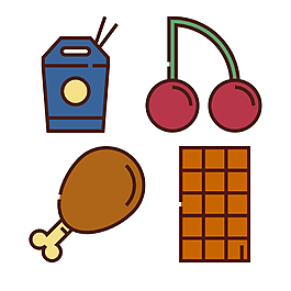 零食icon圖標(biāo)素材