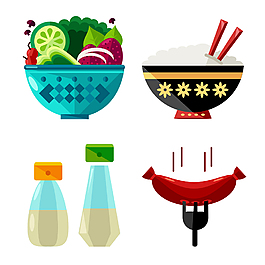 美食插畫(huà)icon圖標(biāo)