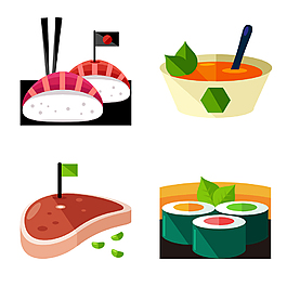 手繪美食icon圖標(biāo)素材