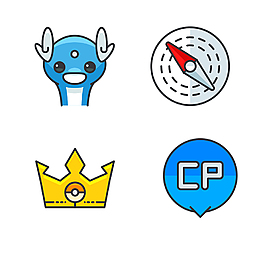 卡通插畫(huà)icon圖標(biāo)
