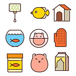 手繪插畫icon圖標(biāo)