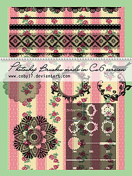 舊貨飾品和花邊PS刷