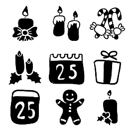 圣誕節(jié)素材icon圖標(biāo)