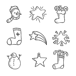 簡約圣誕節(jié)icon圖標(biāo)