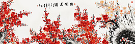 梅花枝裝飾畫