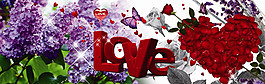 LOVE花朵裝飾畫