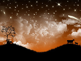 夜晚的天空