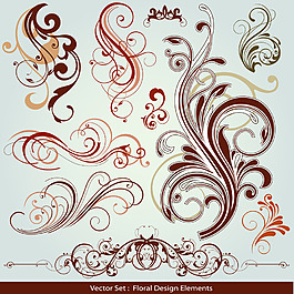 彩色創(chuàng)意簡(jiǎn)約花紋花邊素材