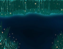 發光的湖心島
