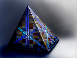 金字塔地球的天空
