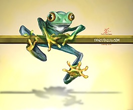 掛在那里