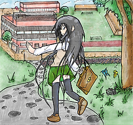 上學(xué)..