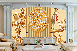浮雕符號(hào)背景墻