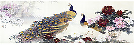 美丽凤凰创意室内装饰画