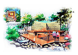 公園建筑效果圖