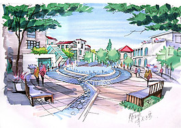 公園景觀效果圖