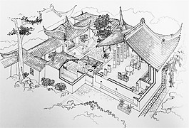 中式建筑效果圖