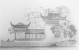 休閑建筑效果圖